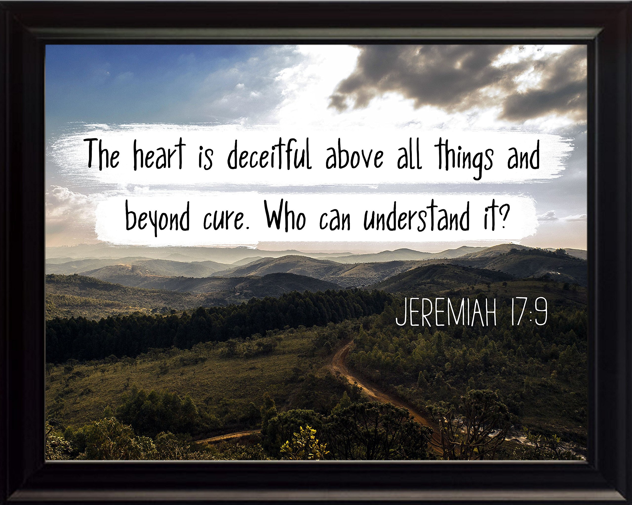 Amazon.com: wesellphotos Jeremiah 17:9 The Heart is Deceitful